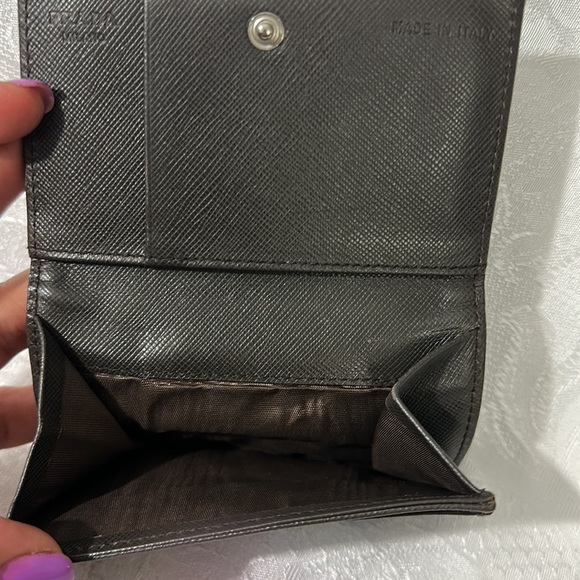 Prada Nylon & Leather Card Holder EUC Black - Picture 4 of 10
